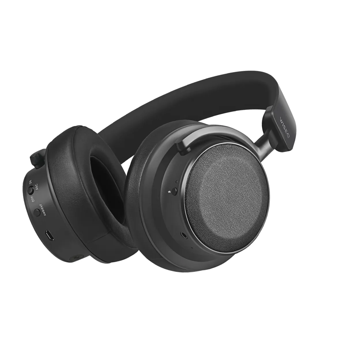 WISEQ ANCx100 koptelefoon zwart noise cancelling 30 uur