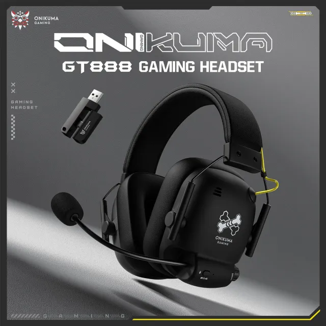 ONIKUMA GT888 draadloze gaming headset zwart 60 uur