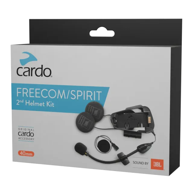 Cardo Freecom Spirit JBL 2e helm kit headset 40mm