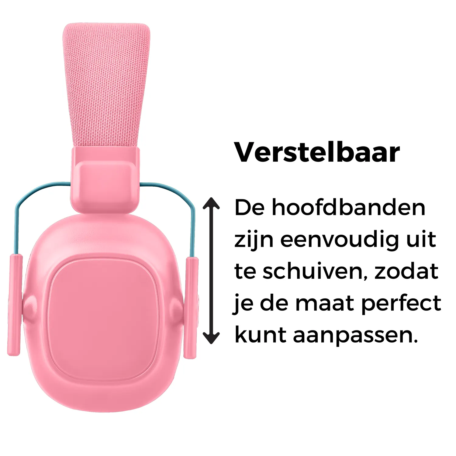 WISEQ gehoorbescherming kinderen roze 28dB oorkap