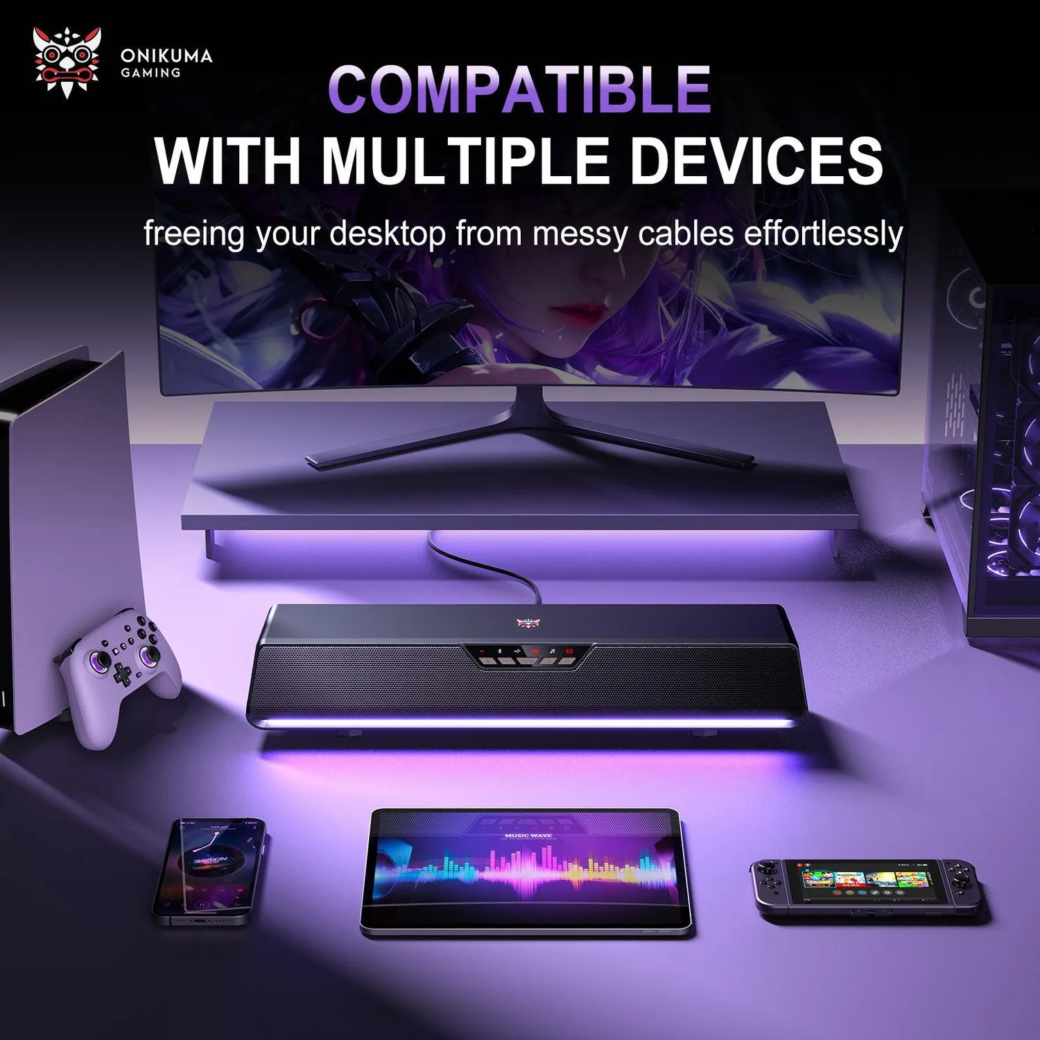 ONIKUMA L13 gaming speaker desktop – 7.1 surround