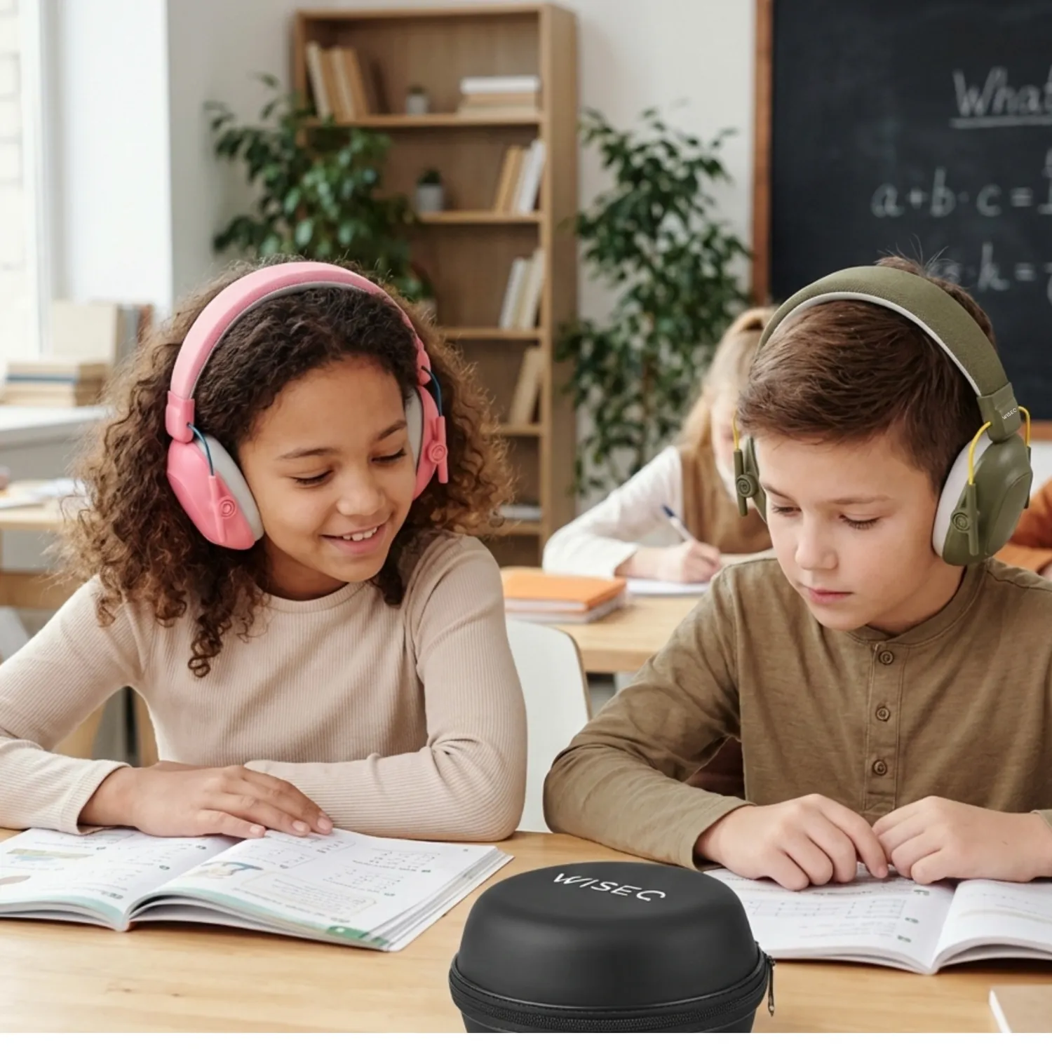 WISEQ gehoorbescherming kinderen oorkap geel 28dB