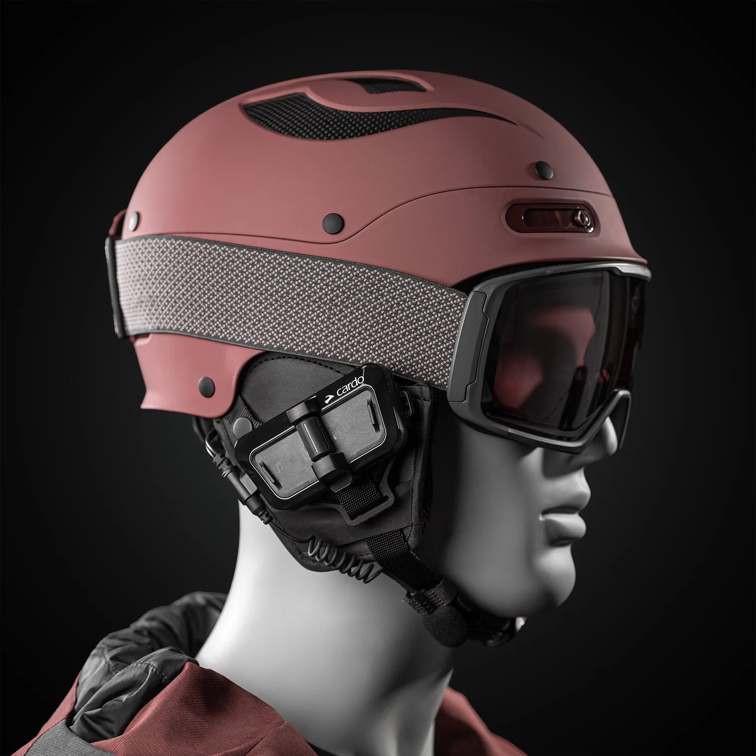 Cardo Packtalk Outdoor headset 4-pack mesh zwart
