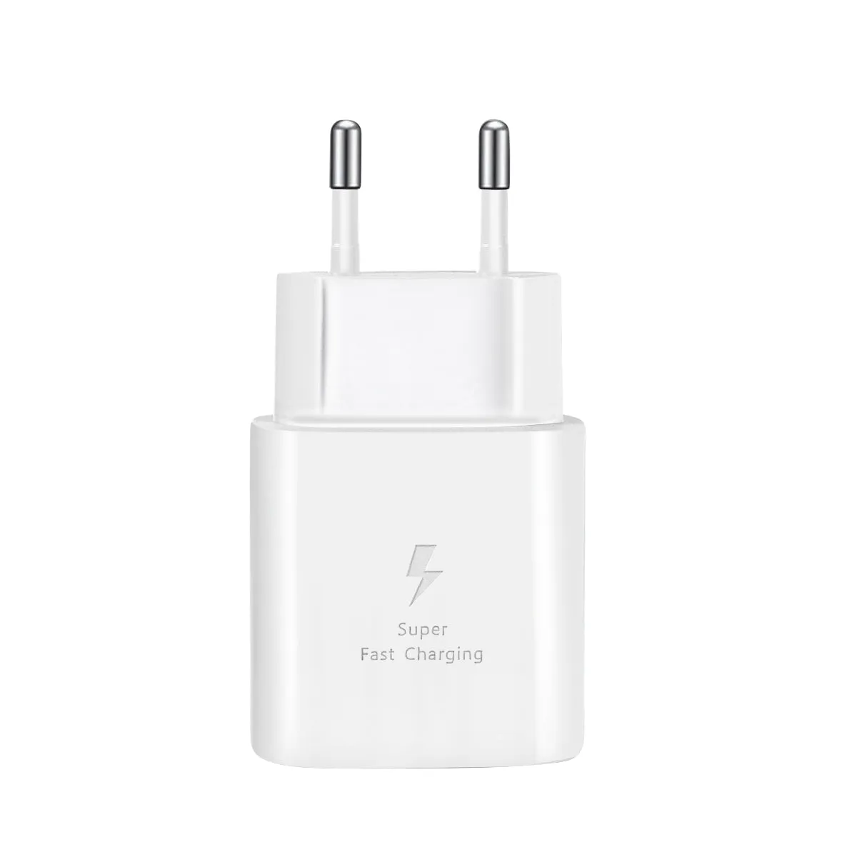 WiseQ 25W snellader set USB-C kabel 1m wit Samsung