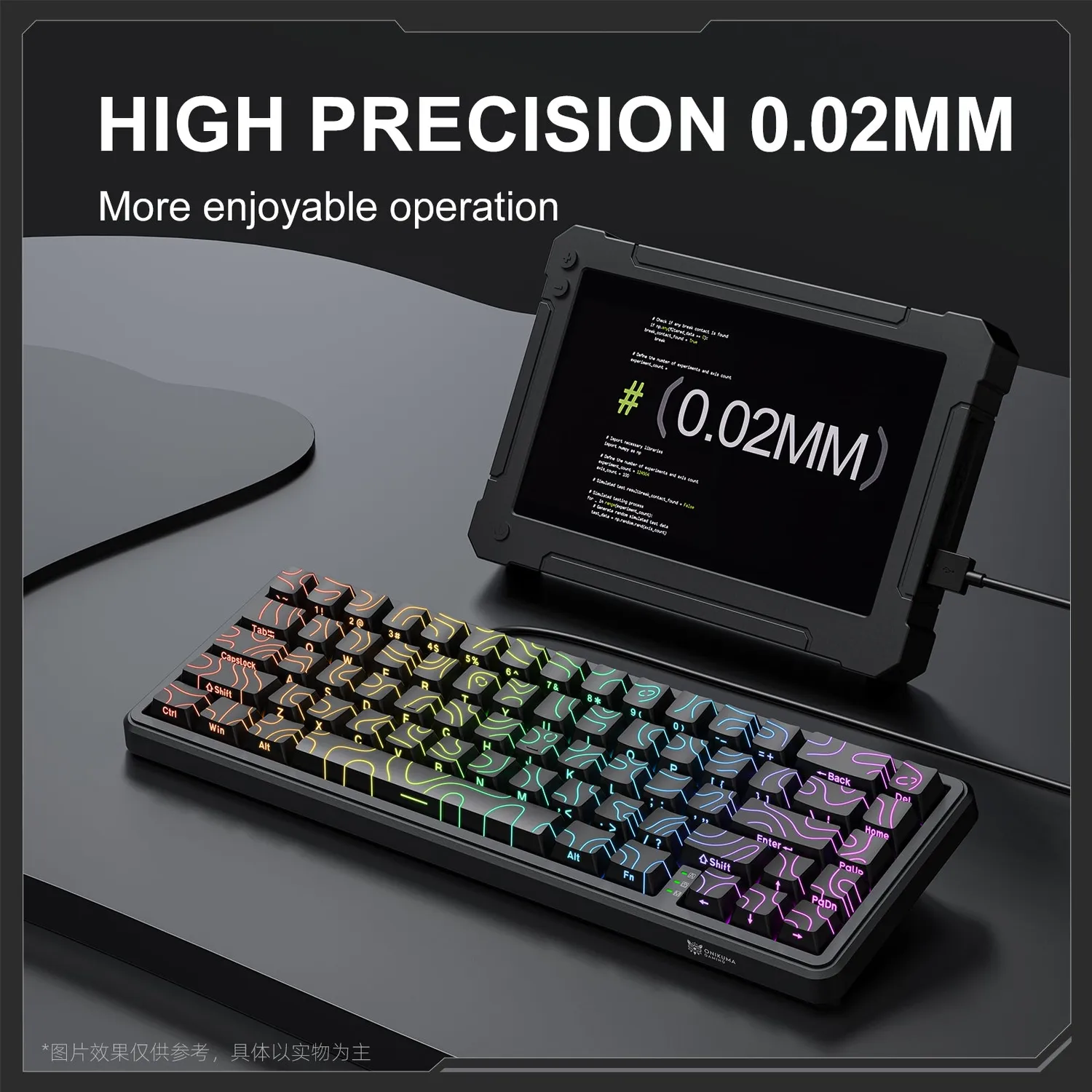 ONIKUMA G67 Toetsenbord 60% Bedraad RGB Magnetisch