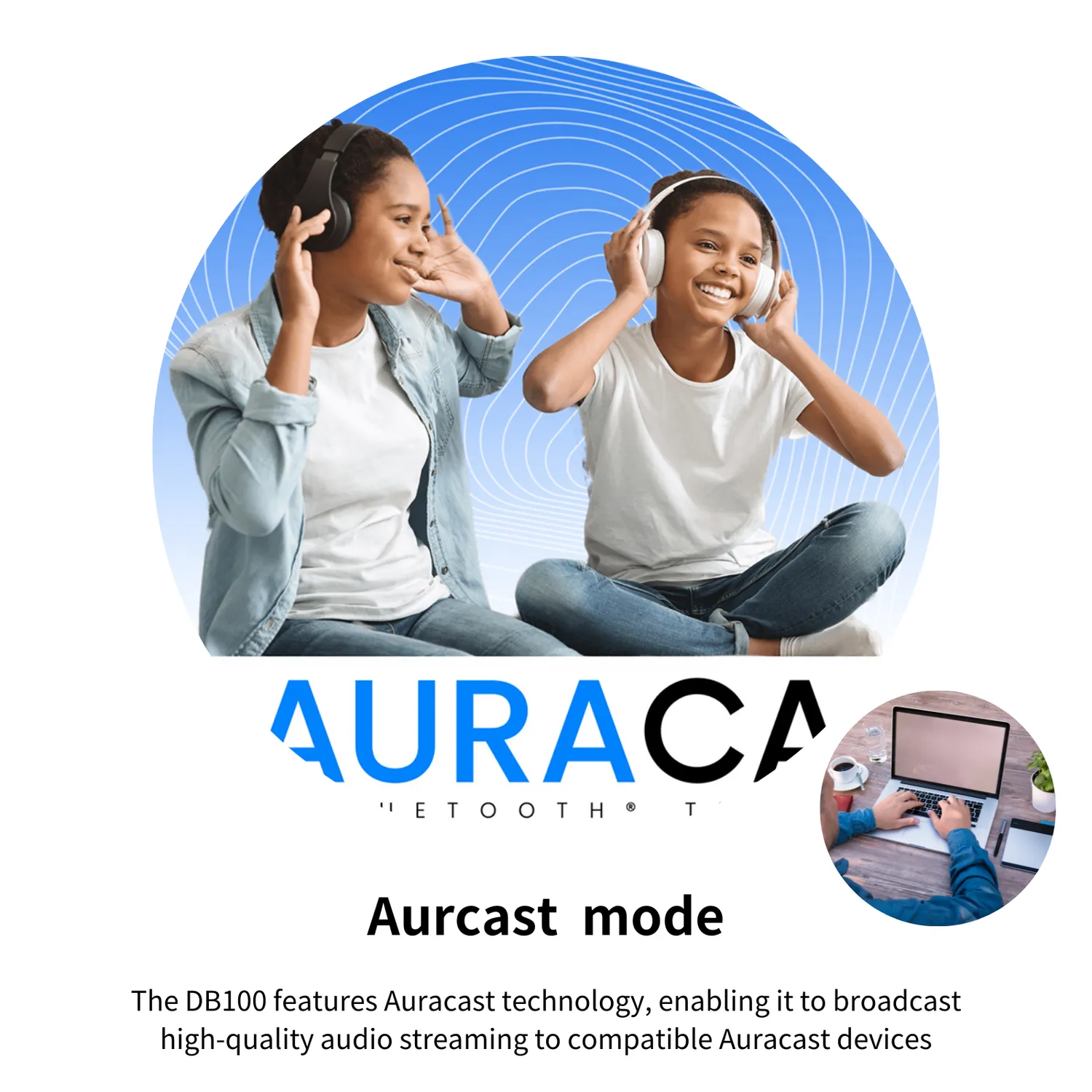 Moerlab DB100 Auracast audio zender ULL 20ms