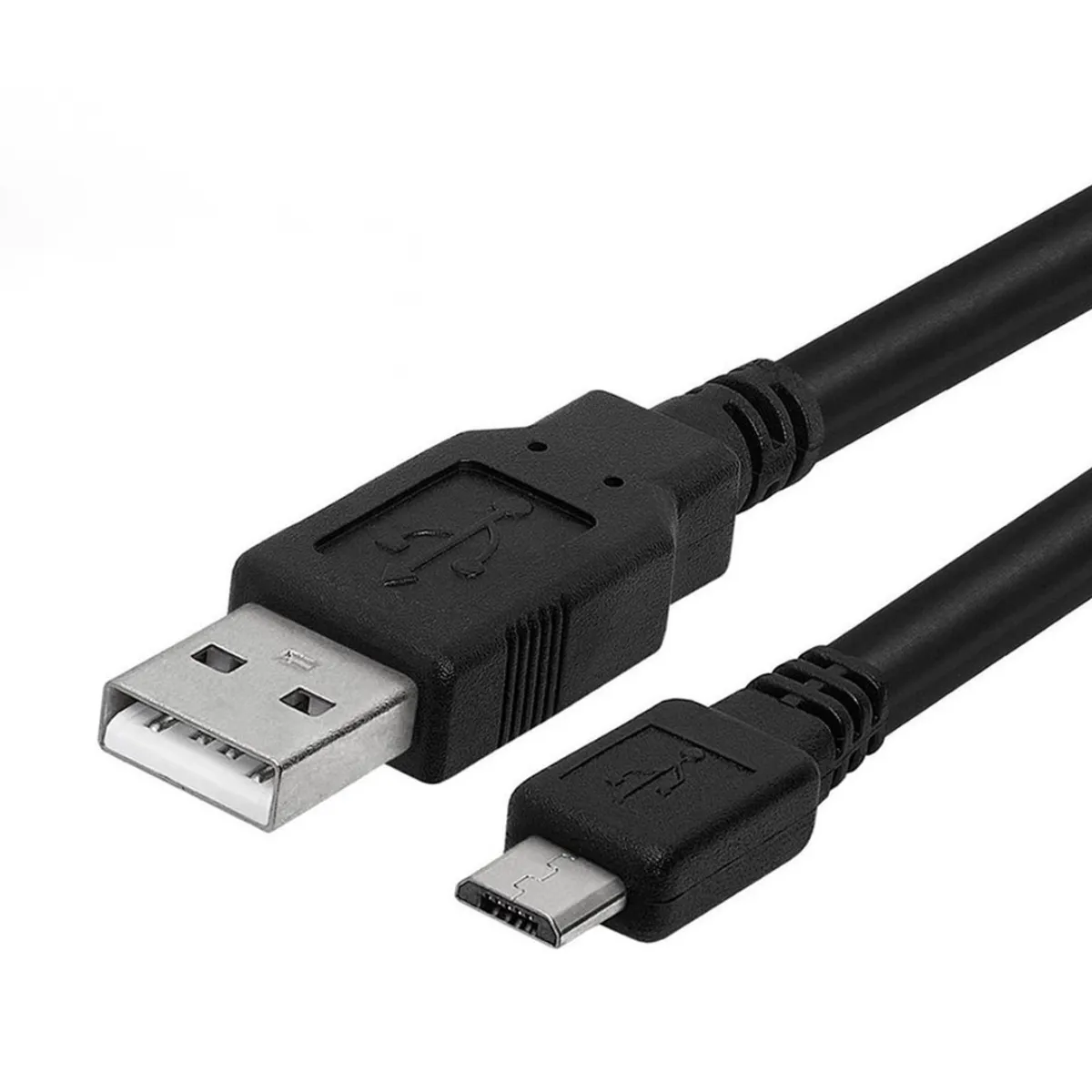 WISEQ Micro USB kabel 2 meter zwart opladen en data