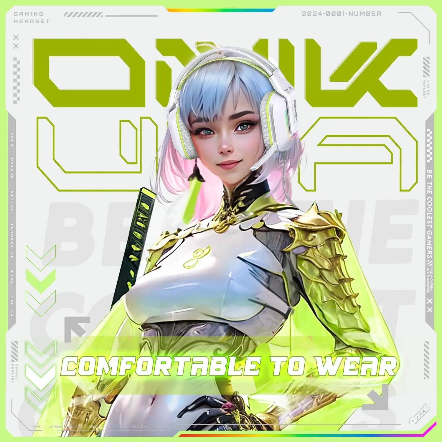 ONIKUMA X13 gaming headset zwart 50mm