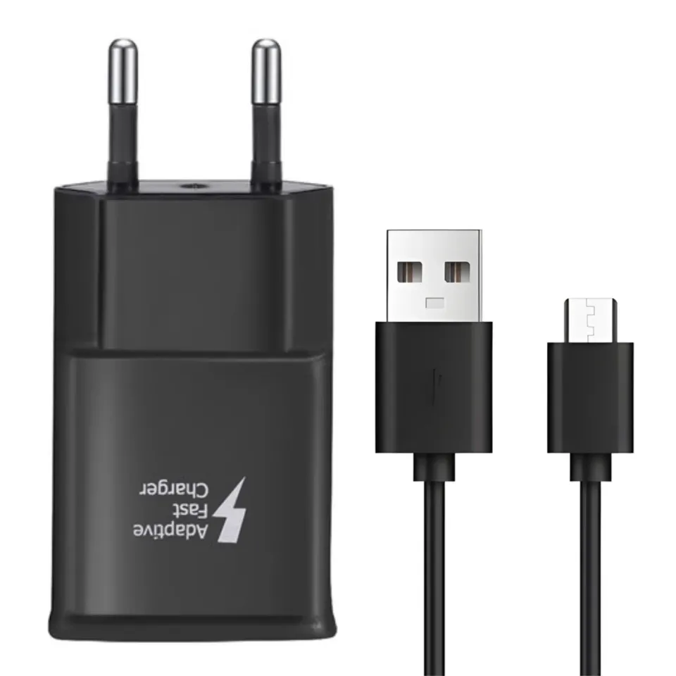 WISEQ oplader micro-USB zwart 2 meter Samsung