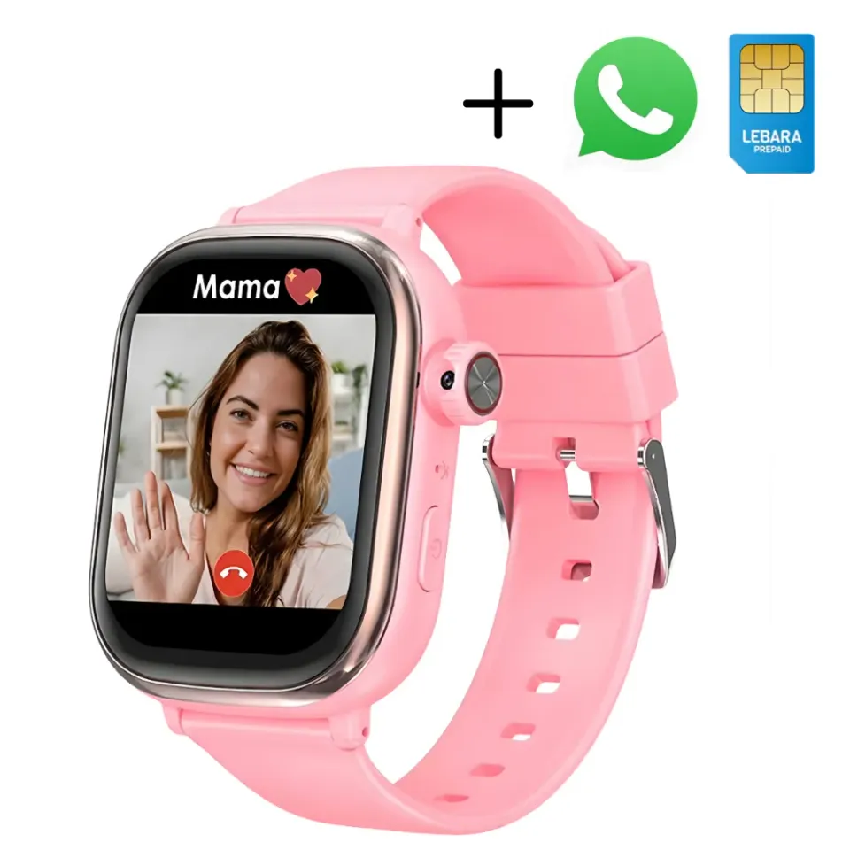 WiseQ Smartwatch Kinderen Roze GPS SOS IP67
