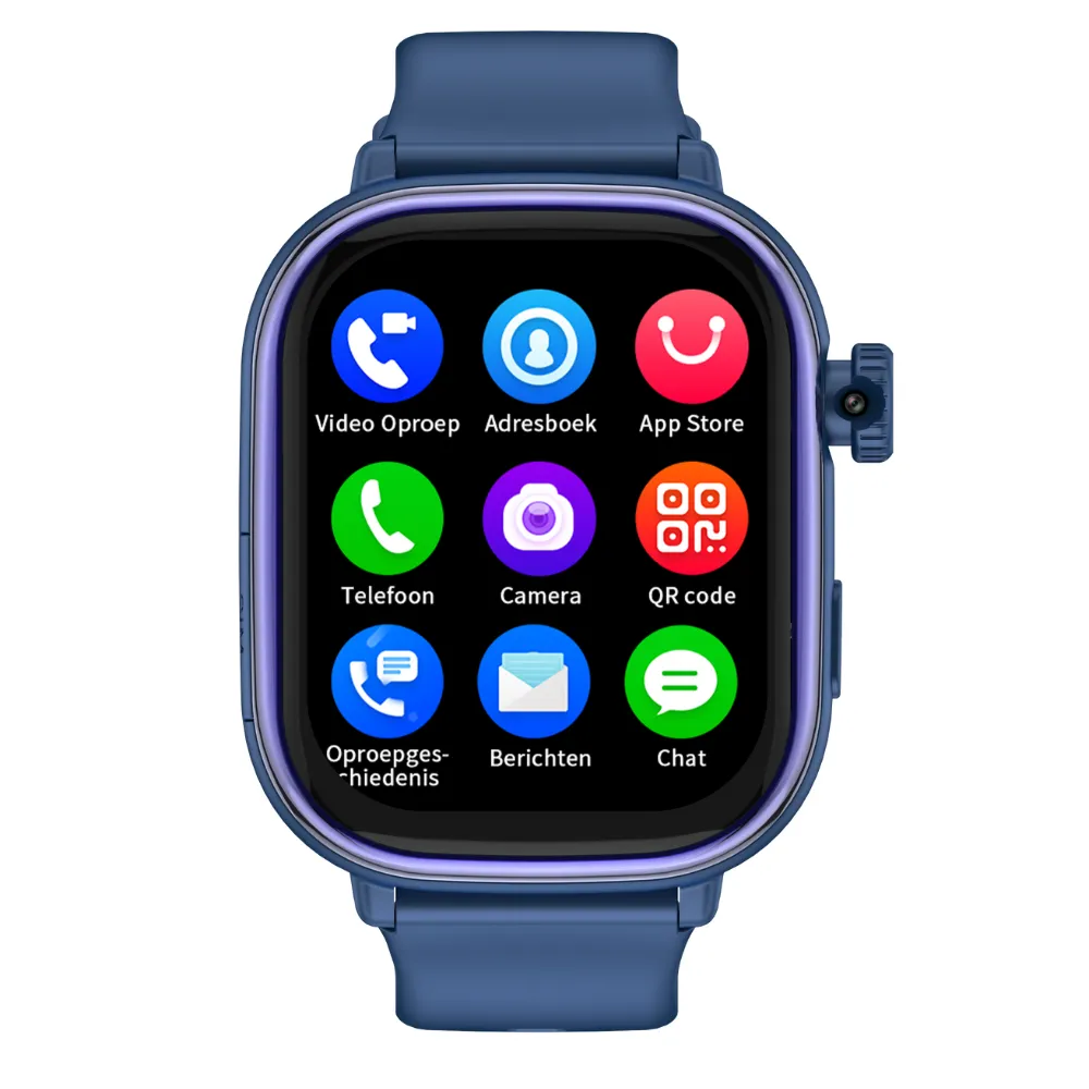 WISEQ smartwatch kinderen blauw GPS SIM AMOLED