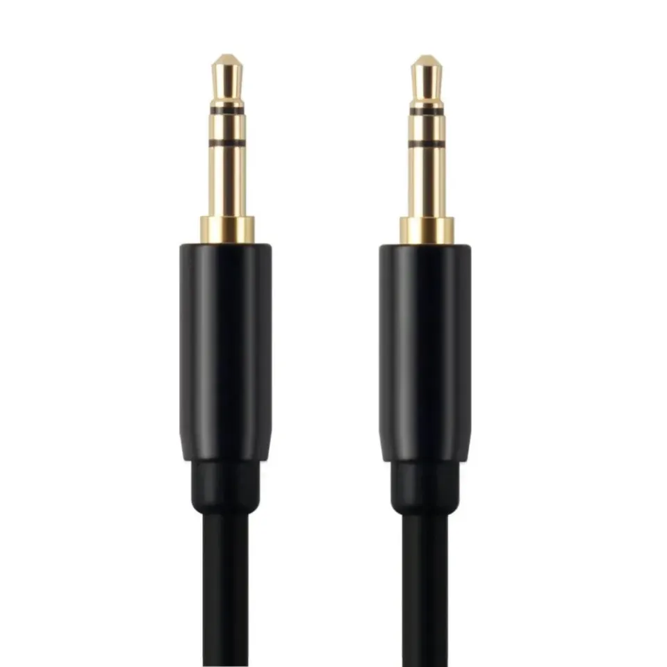 WiseQ Audiokabel 3.5mm jack 1 meter zwart stereo